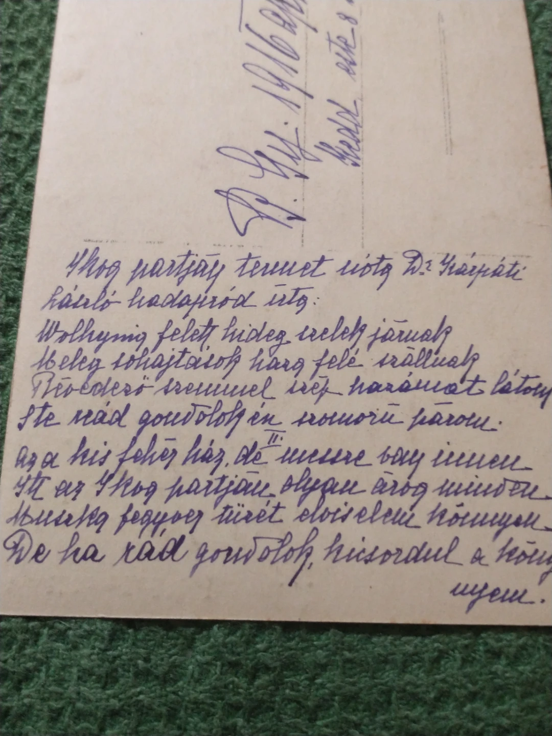 Sentimental 1916 WWI Hungarian Soldier Praying Postcard - photo 5