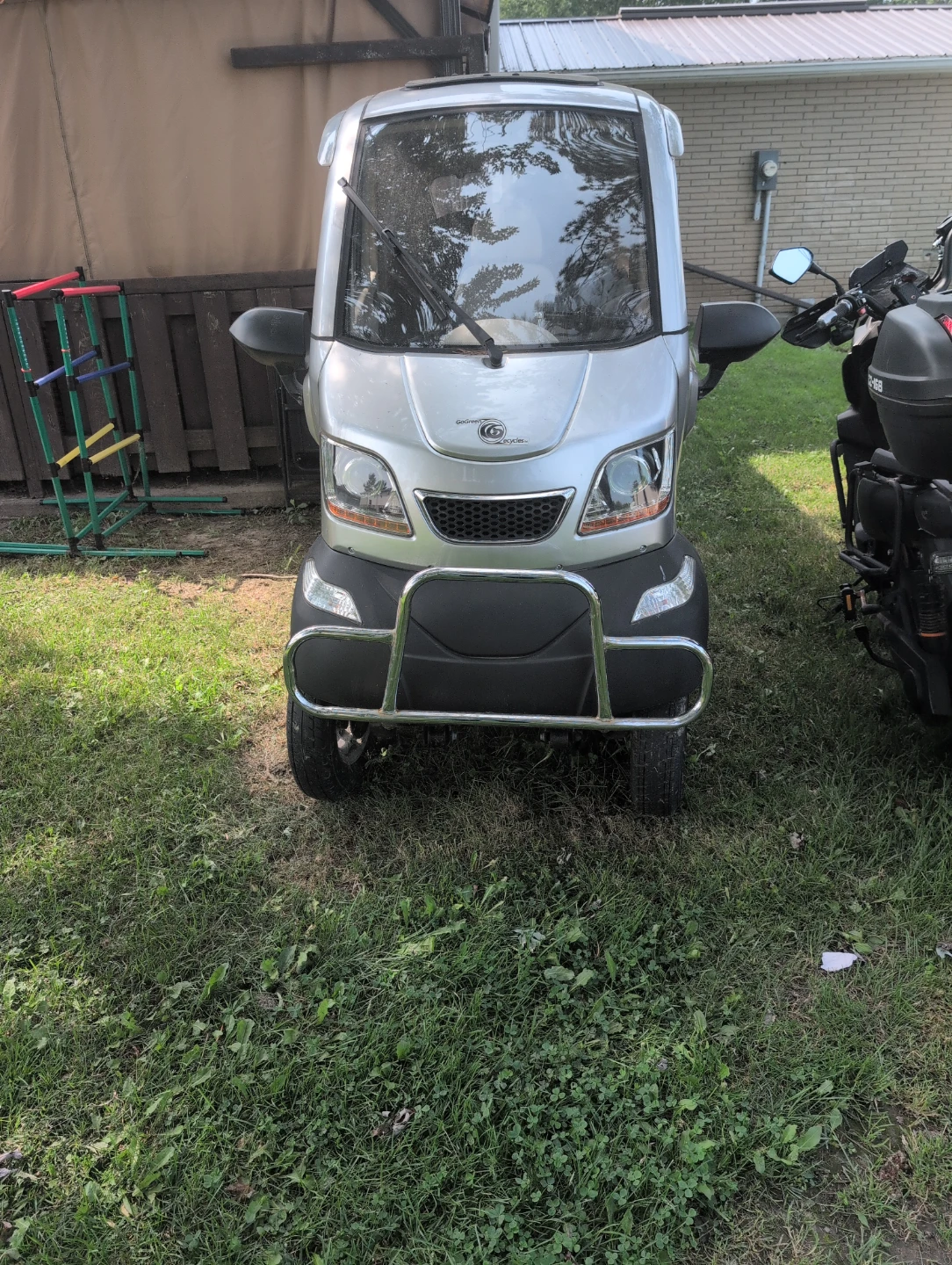 Silver Electric Scooter Car - photo 2
