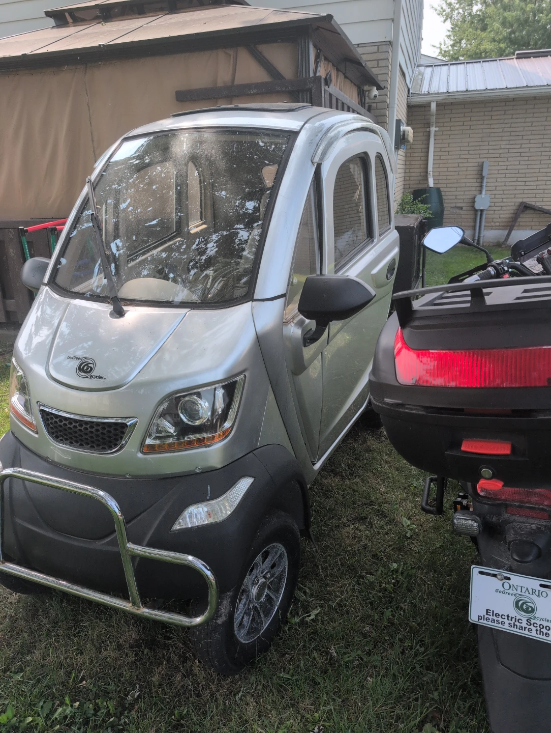 Silver Electric Scooter Car - photo 3