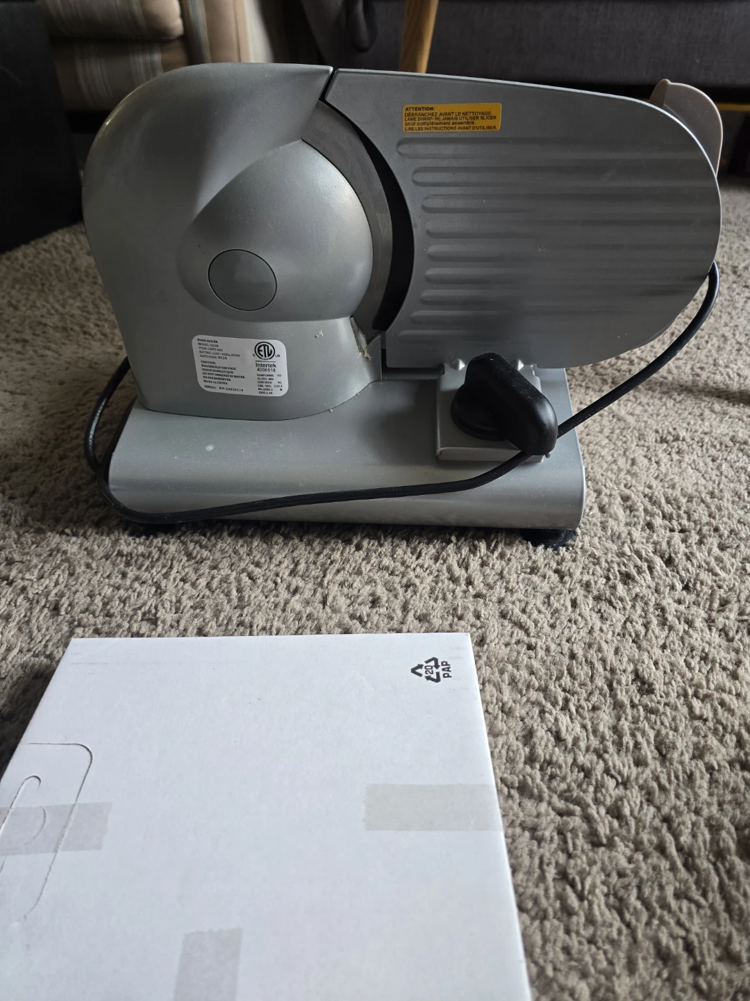 CUSIMAX 200W Electric Meat Slicer - photo 3