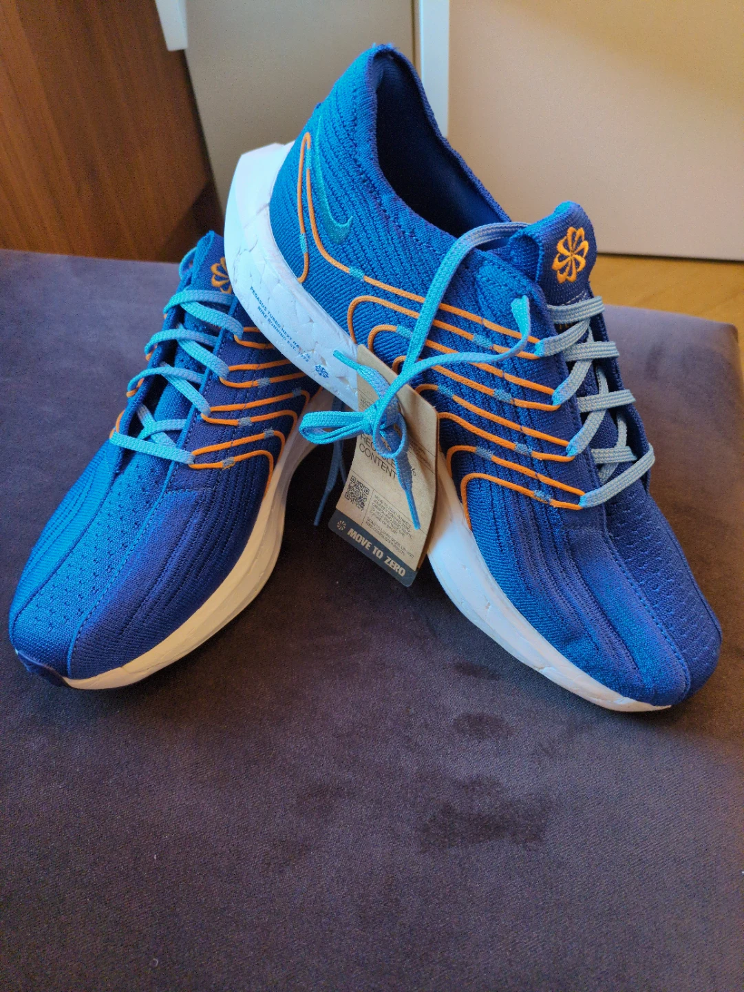 Nike Pegasus Running Shoes Blue Orange