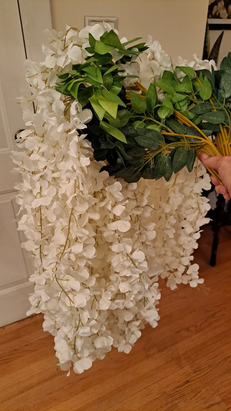 Artificial Hanging Wisteria Flowers - photo 4