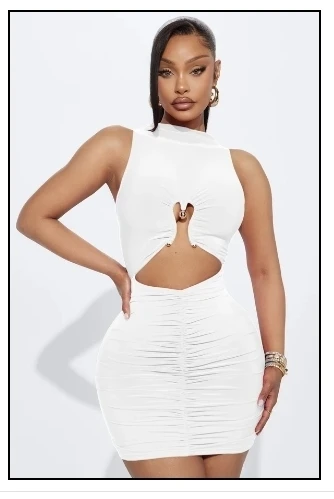 Brand New White Fashionova Dress
