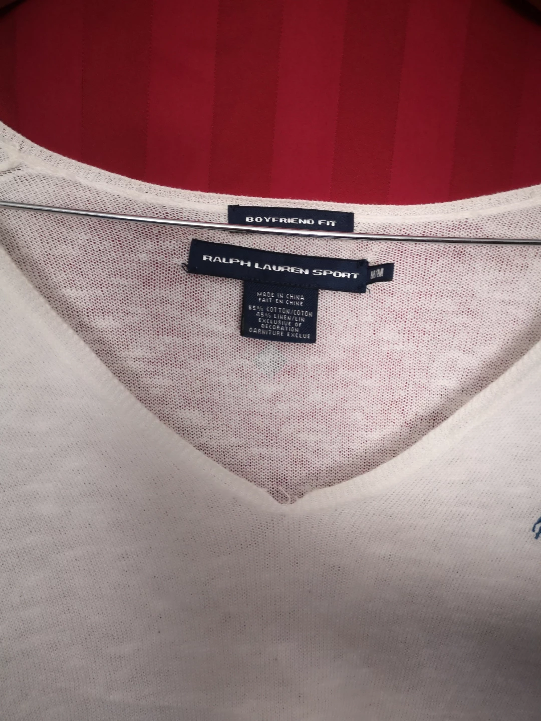 Ralph Lauren Sport White V-Neck Sweater - photo 2