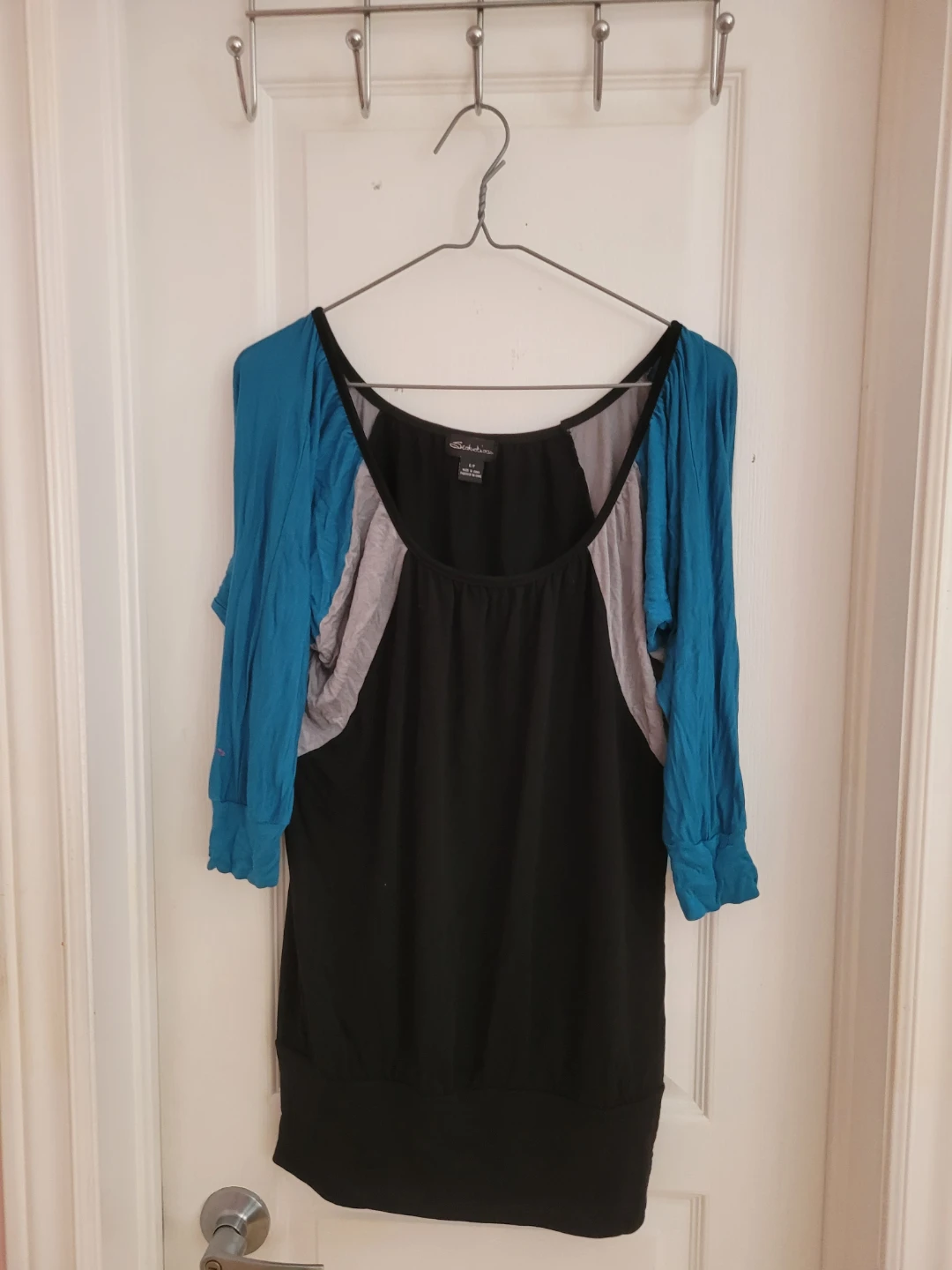 Shakira Colour Block 3/4 Sleeve Top