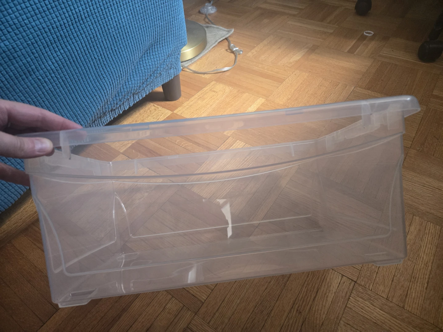 Clear Plastic Storage Bin - photo 2