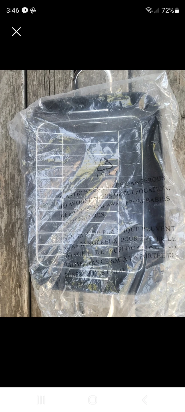 NEW Outdoor roasting pan with rack