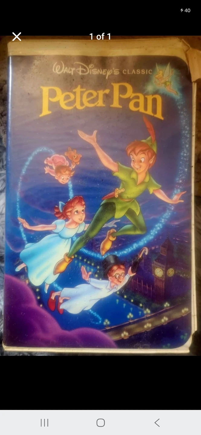 Walt Disney's Peter Pan VHS Tape