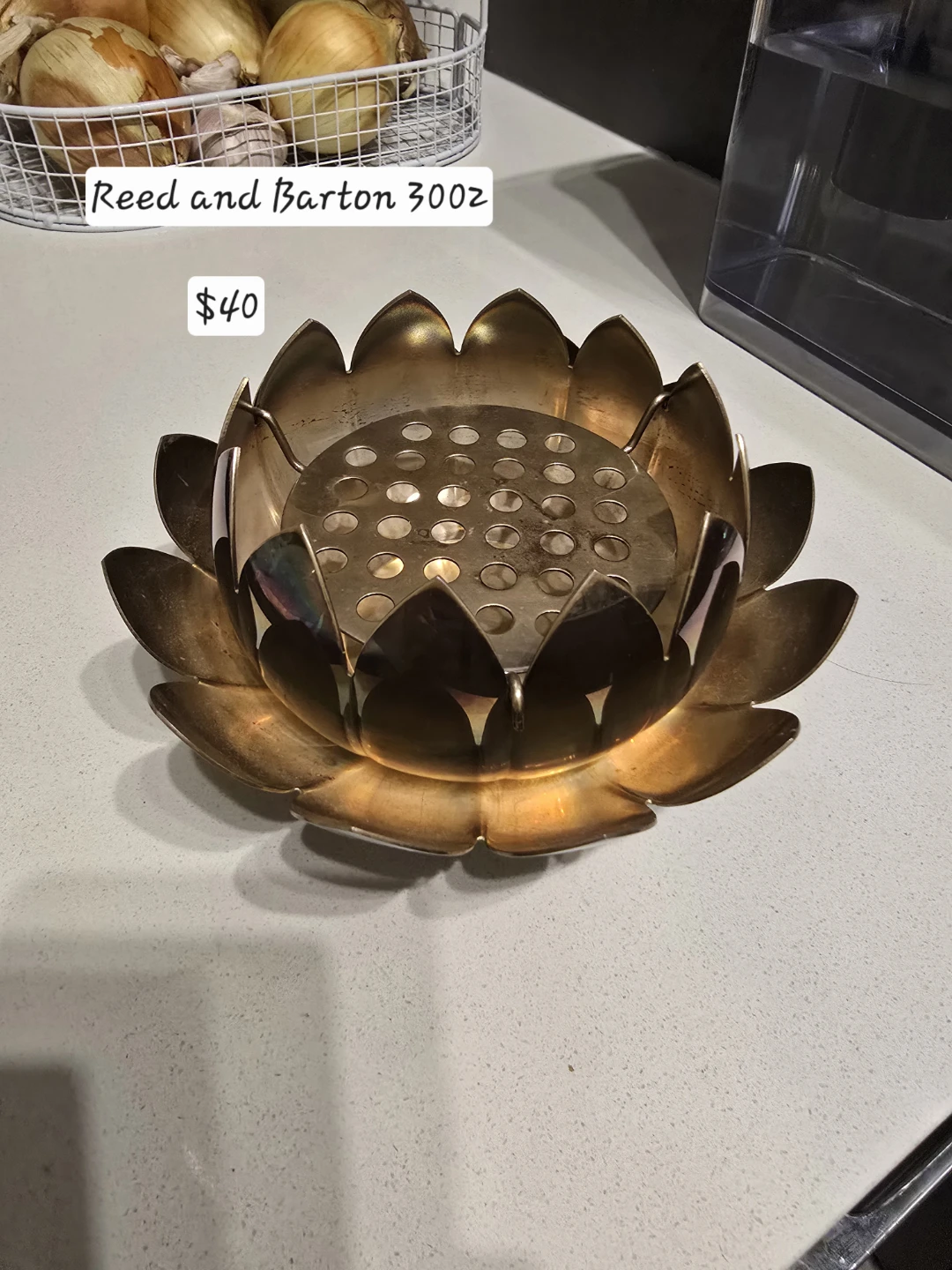 Reed and Barton Flower Frog