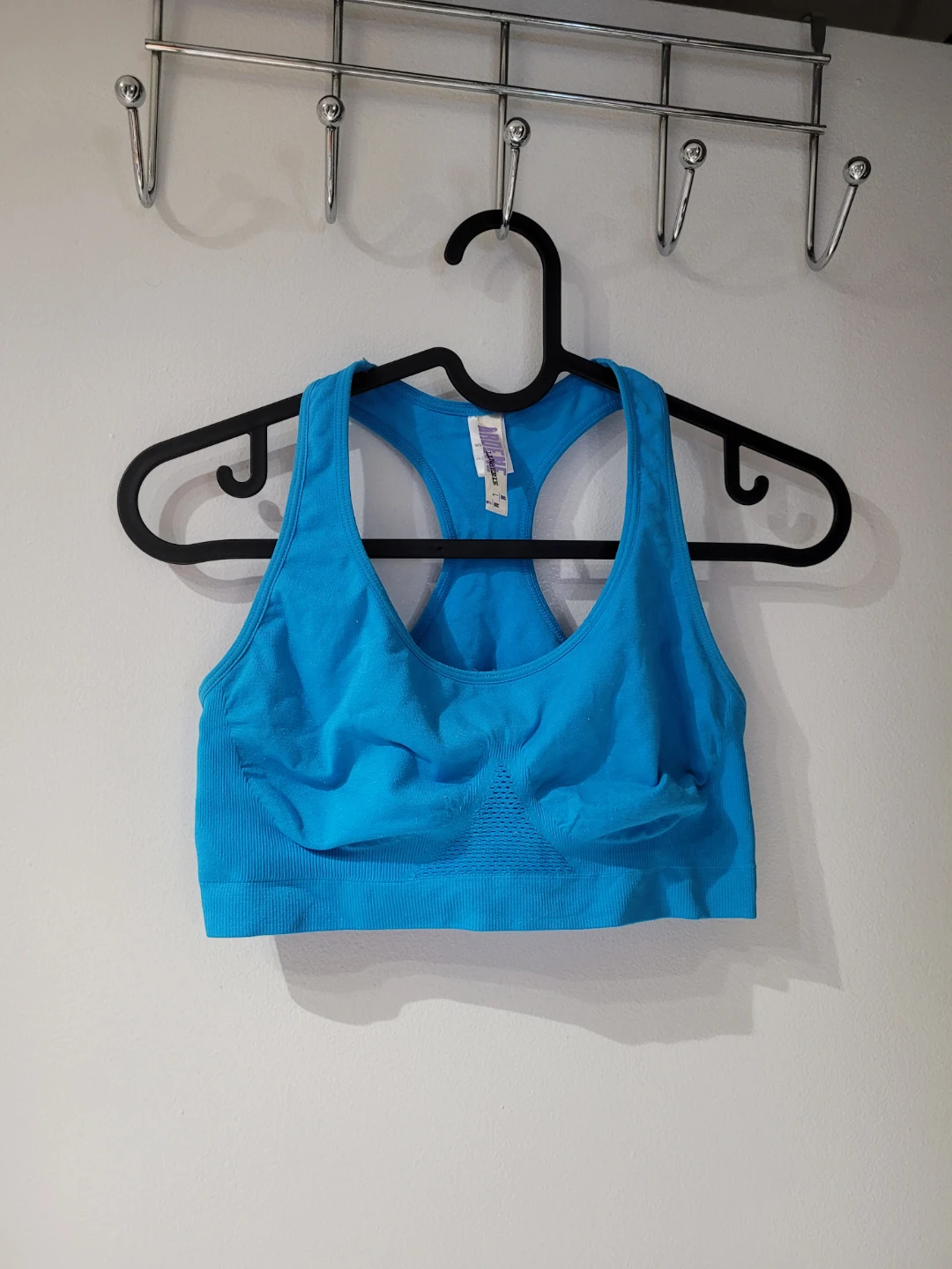 Blue Racerback Sports Bra