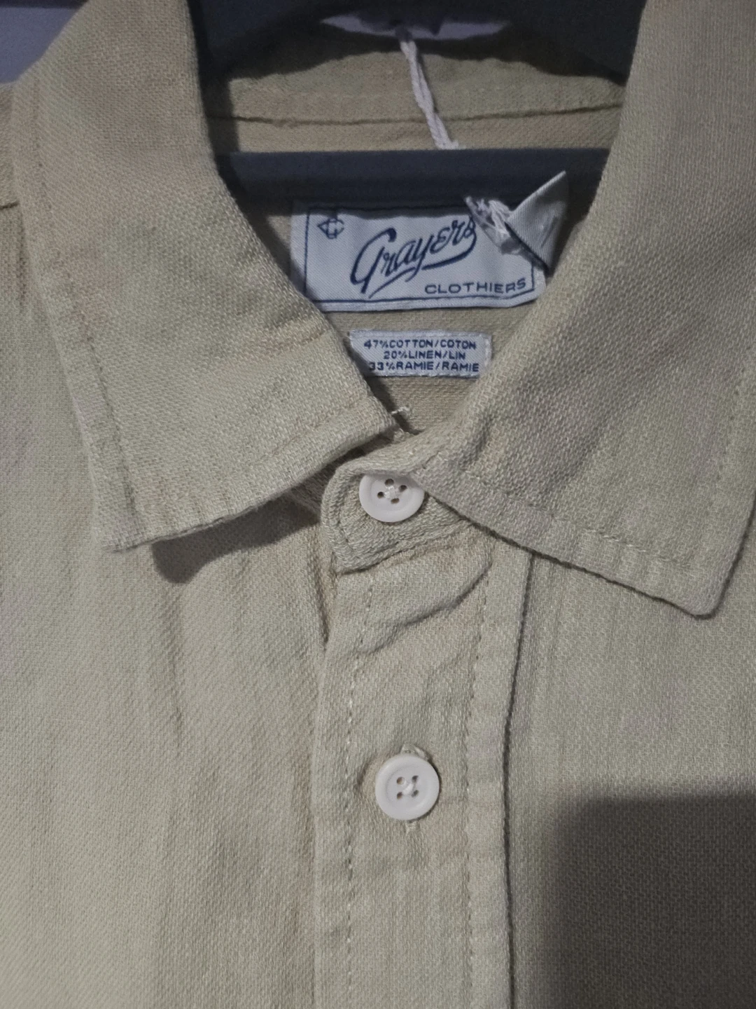 Grayers Men' Linen Cotton Short Sleeve Shirt - photo 2