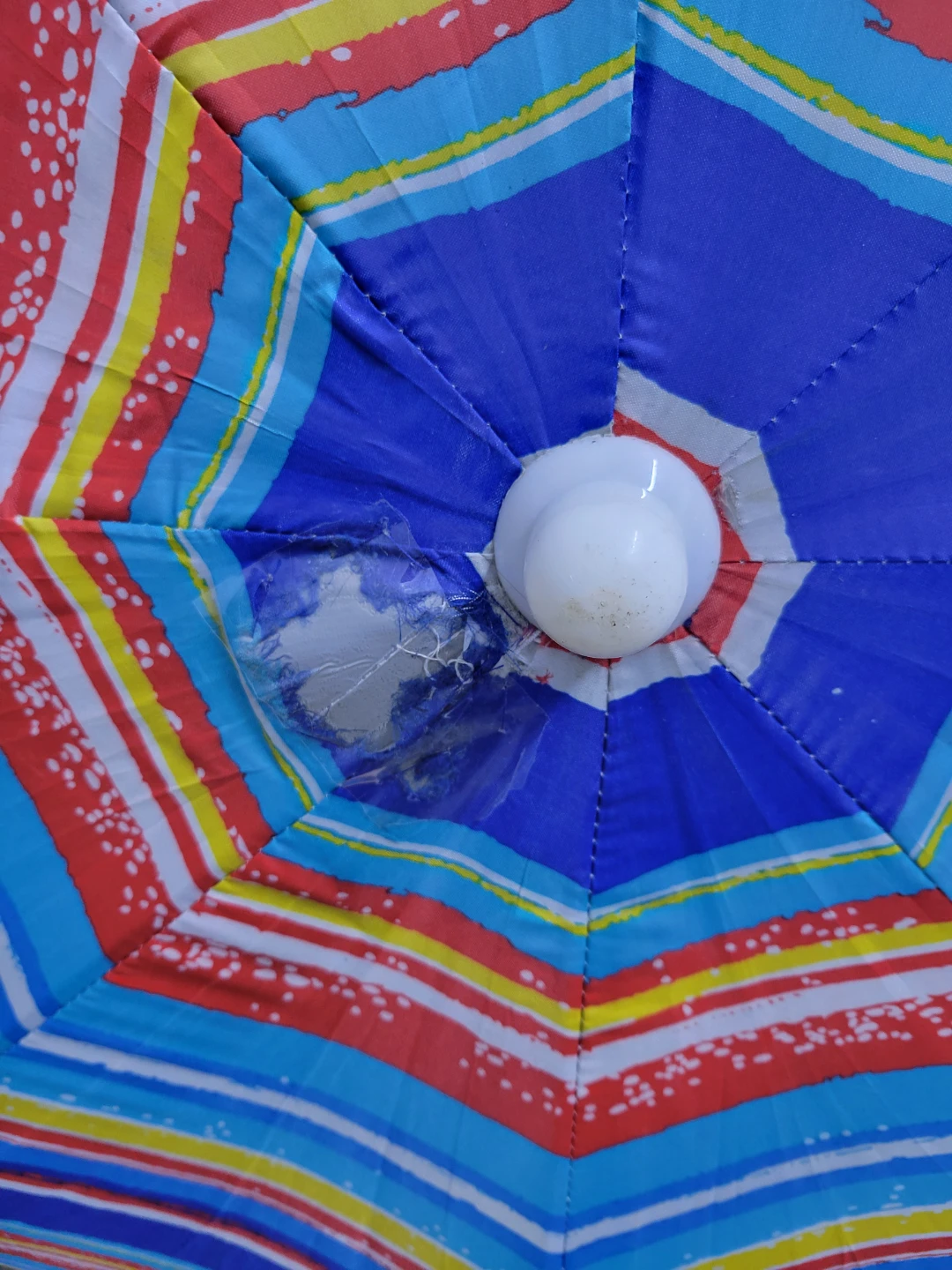 Colorful Striped Beach Umbrella - photo 3