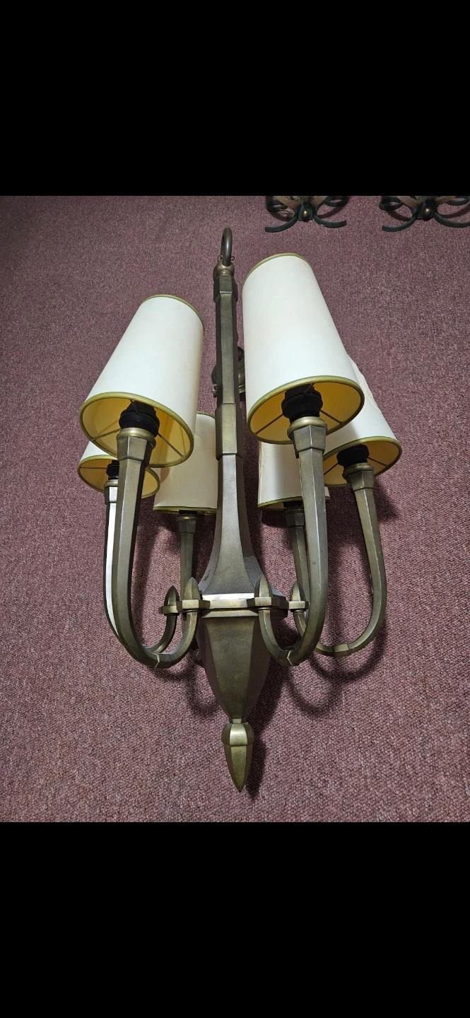 Vintage bronze chandelier - photo 2