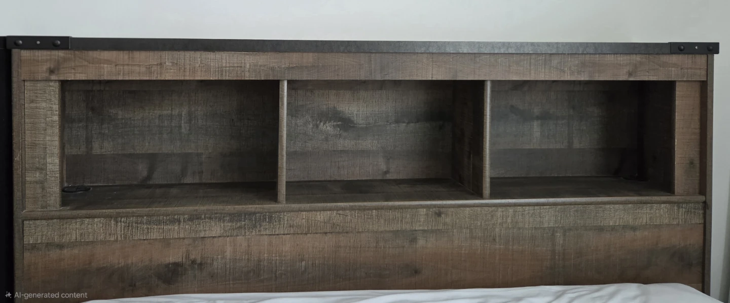 Ashley Furniture Wooden Storage Bed Frame & Mattress - photo 3