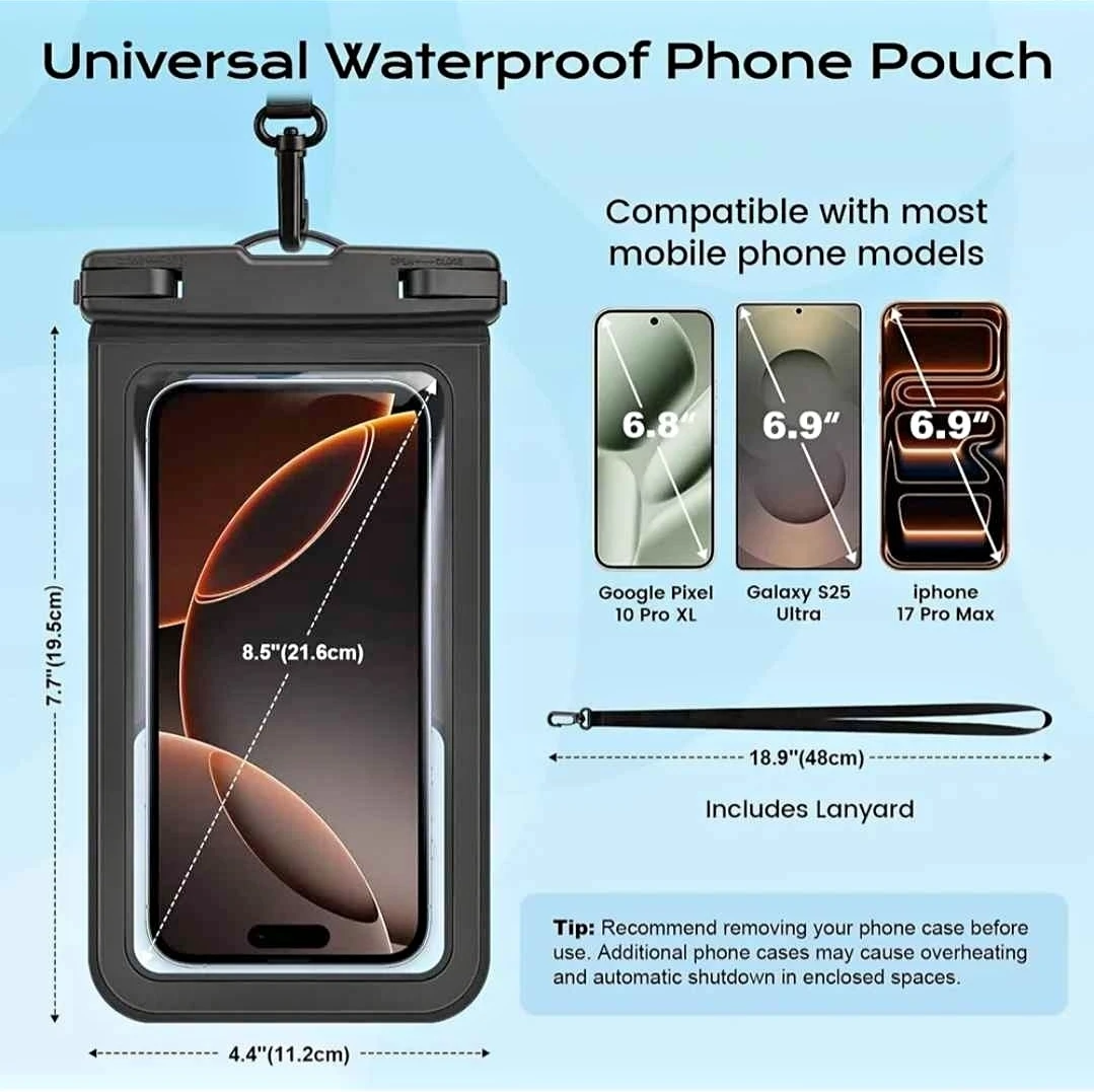 Universal Waterproof Phone Pouch with Lanyard - photo 3