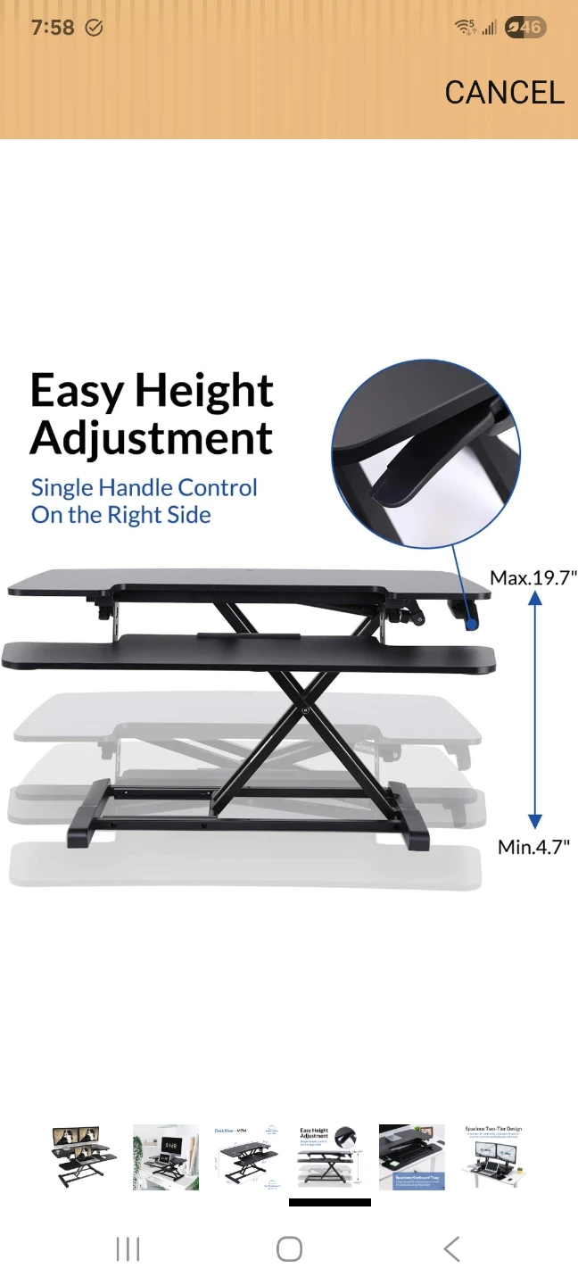 FlexiSpot Standing Desk Riser - M7M - photo 5
