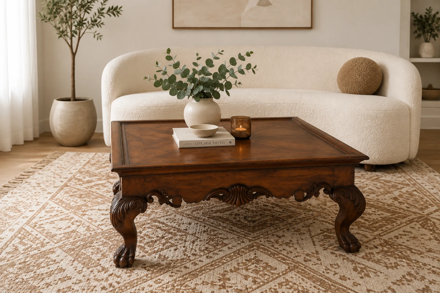 Vintage Wooden Coffee Table