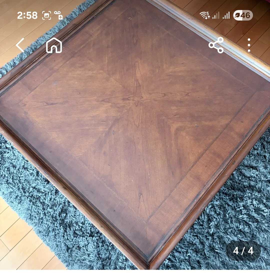 Vintage Wooden Coffee Table - photo 2