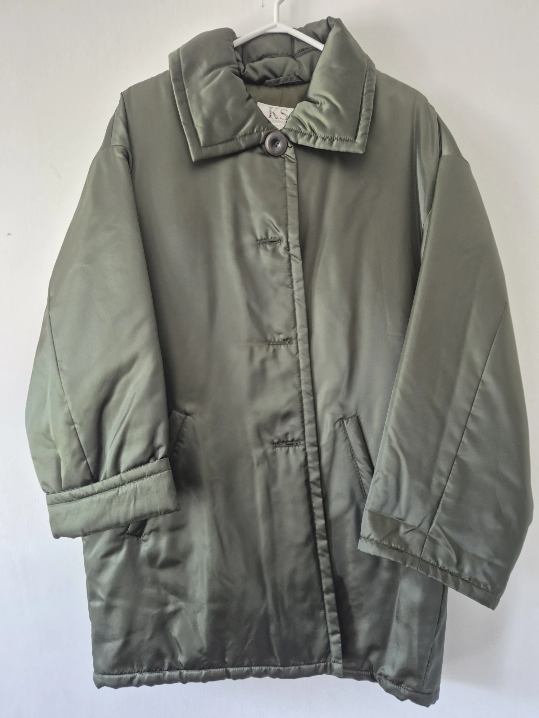 Klaus Steilmann Green Puffer Coat with Matching Scarf - photo 3