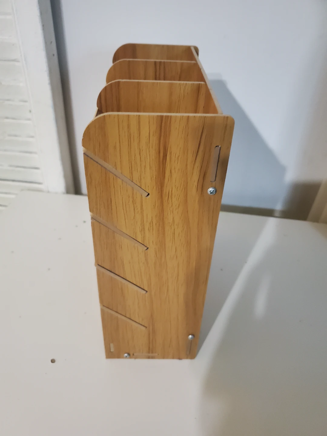Wooden Desktop Organizer with Multiple Compartments - photo 4