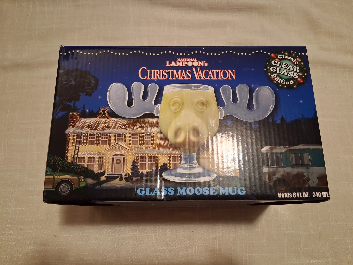 National Lampoon's Christmas Vacation Glass Moose Mug