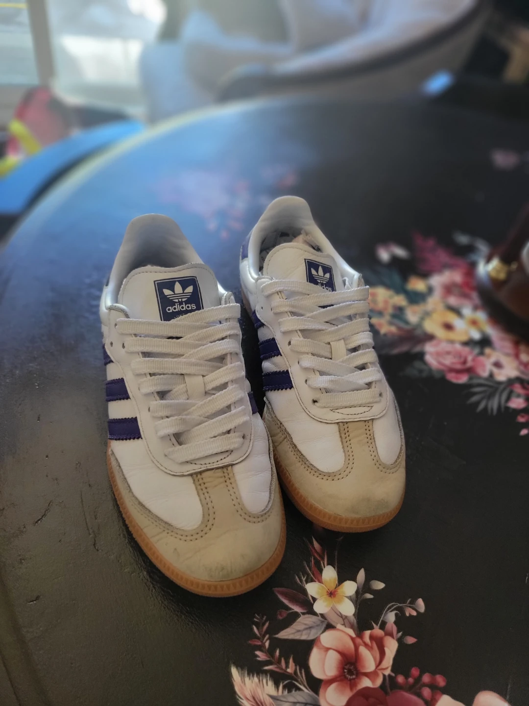 Adidas Samba White & Purple Sneakers - photo 2
