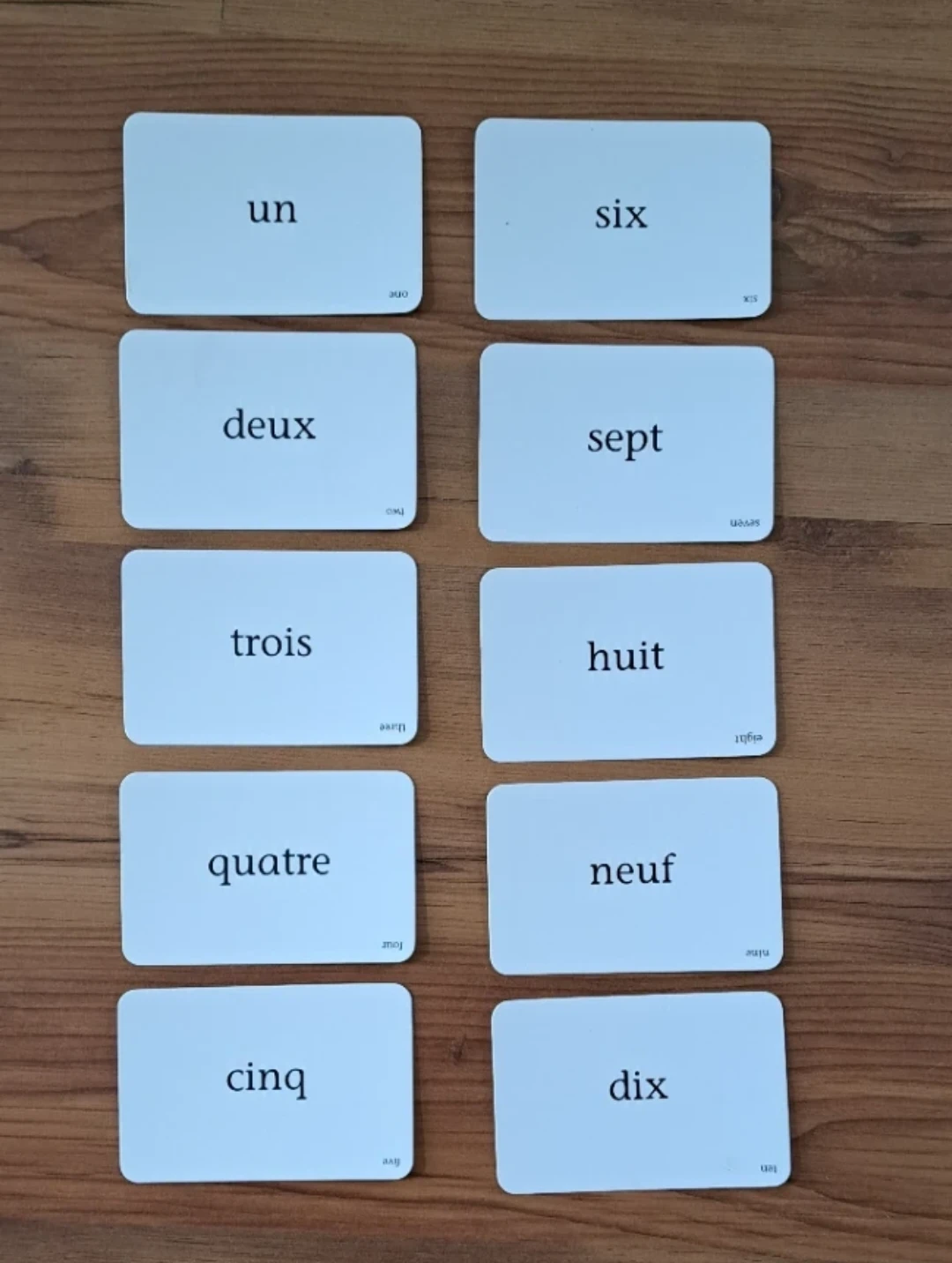 French & English Learning Flashcards - photo 4