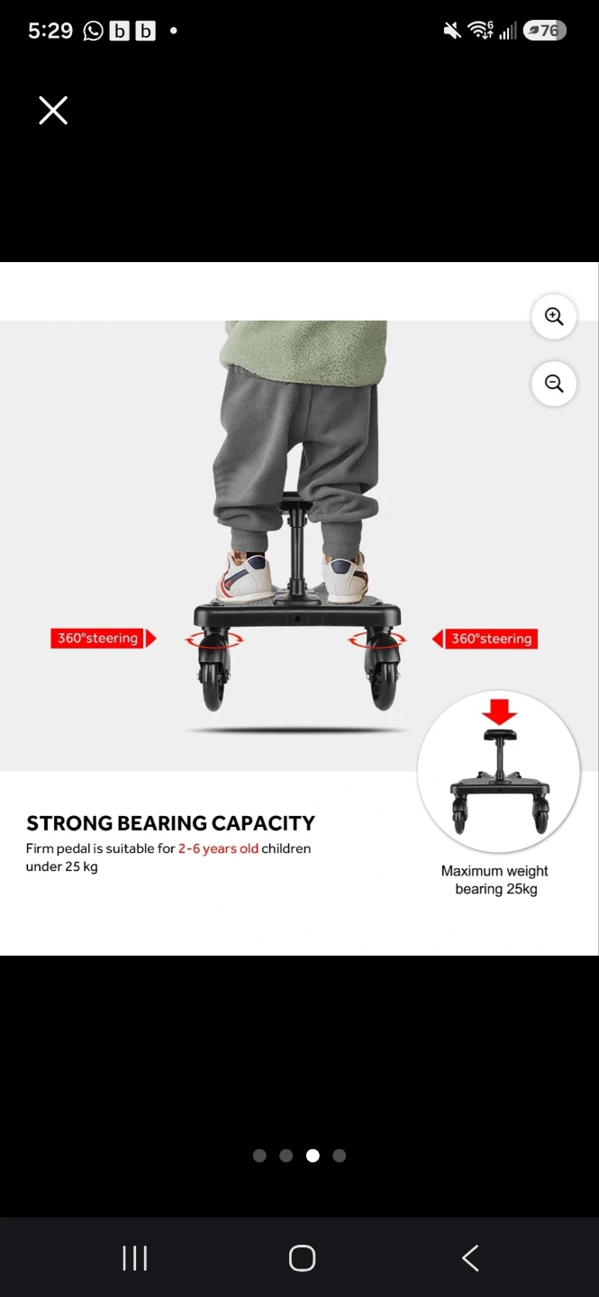Universal  Stroller Board with Seat - photo 3
