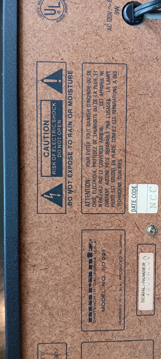 Marantz Stereo Cassette Deck SD221 - photo 5