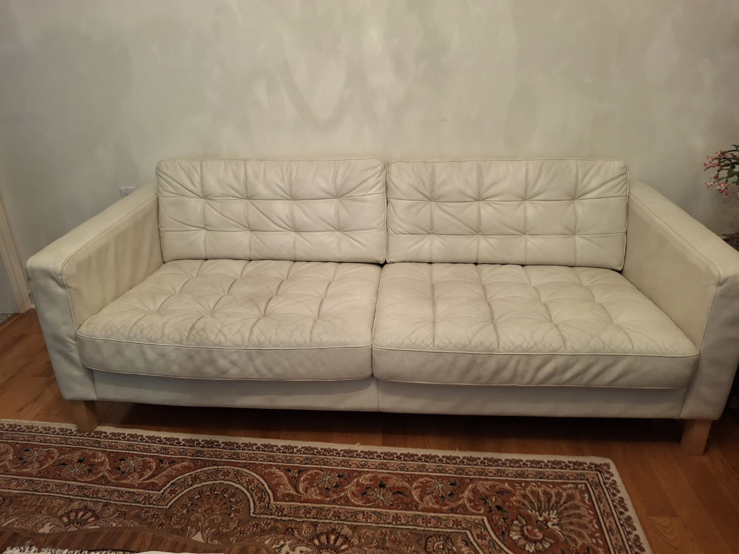 Used leather sofa 82 inches