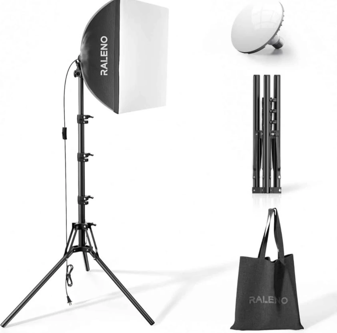 Softbox Light and Collapsible Background for Photography Studio - photo 2