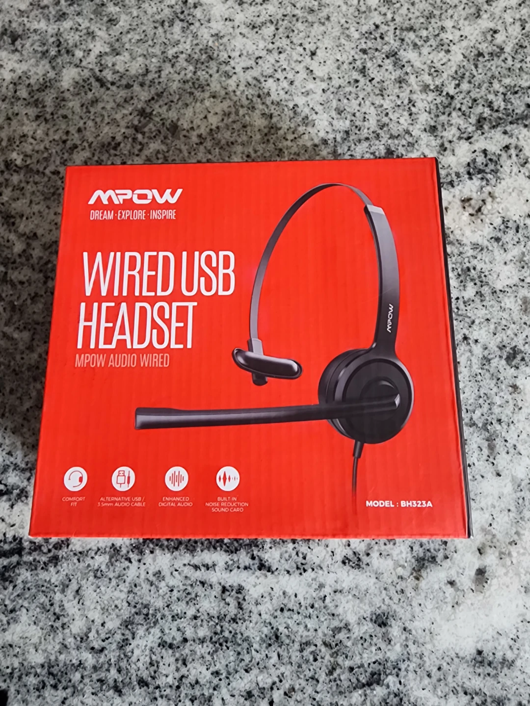 MPOW Wired USB Headset with Noise Reduction