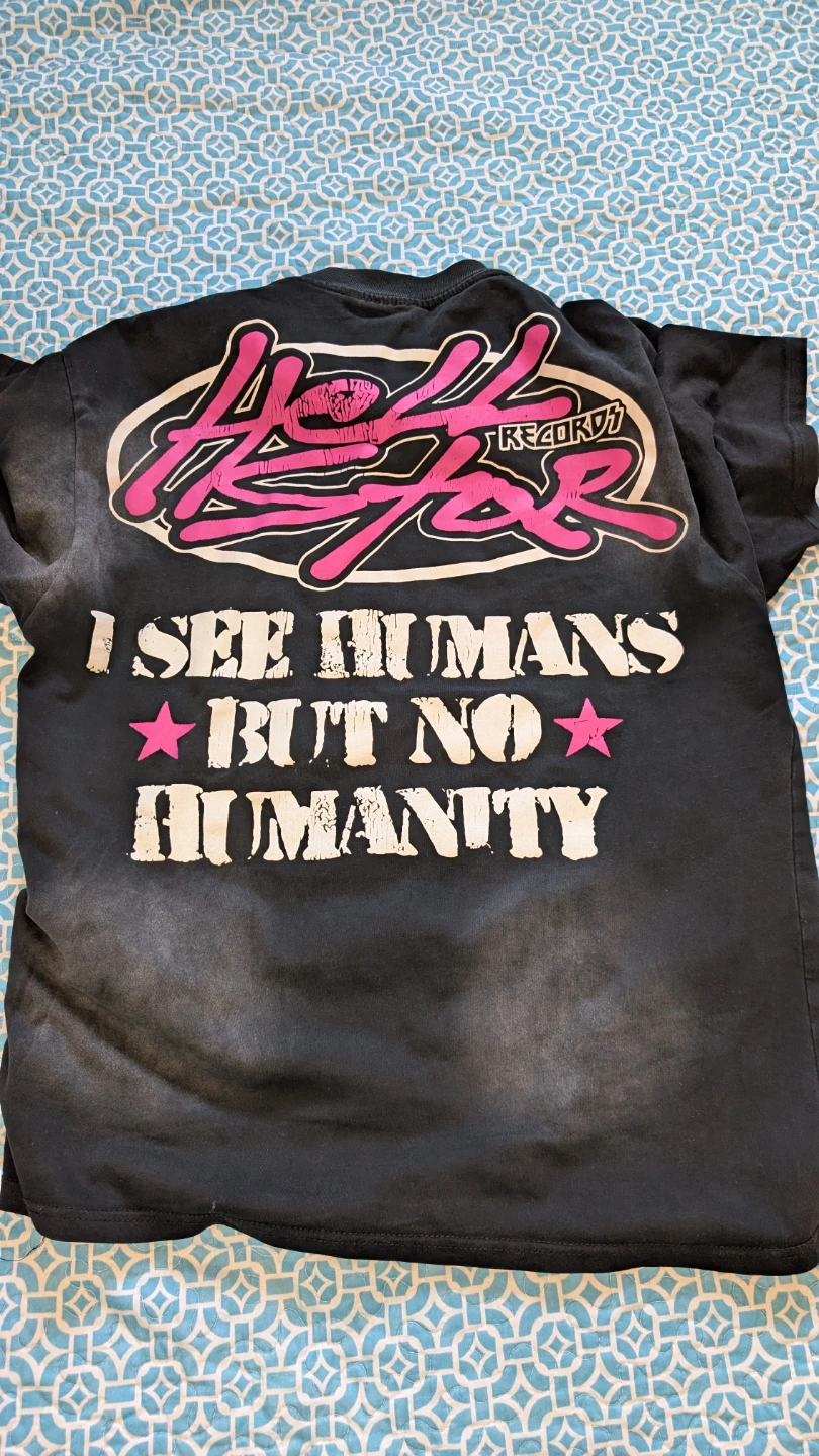 Hellstar "I See Humans But No Humanity" Graphic T-Shirt - photo 2