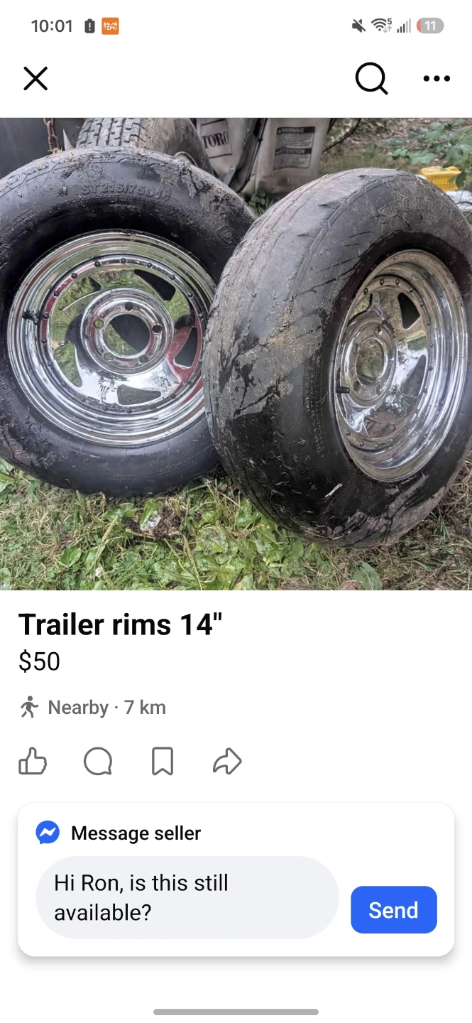 Trailer Rims 14"