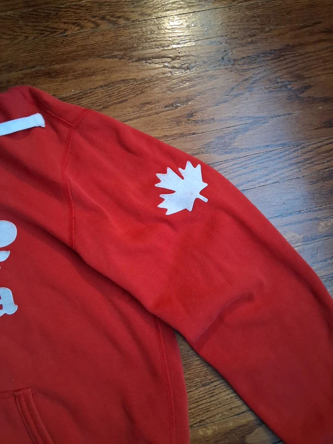 (Retro) Roots Canada Hoodie Red Beaver Maple Leaf - photo 3