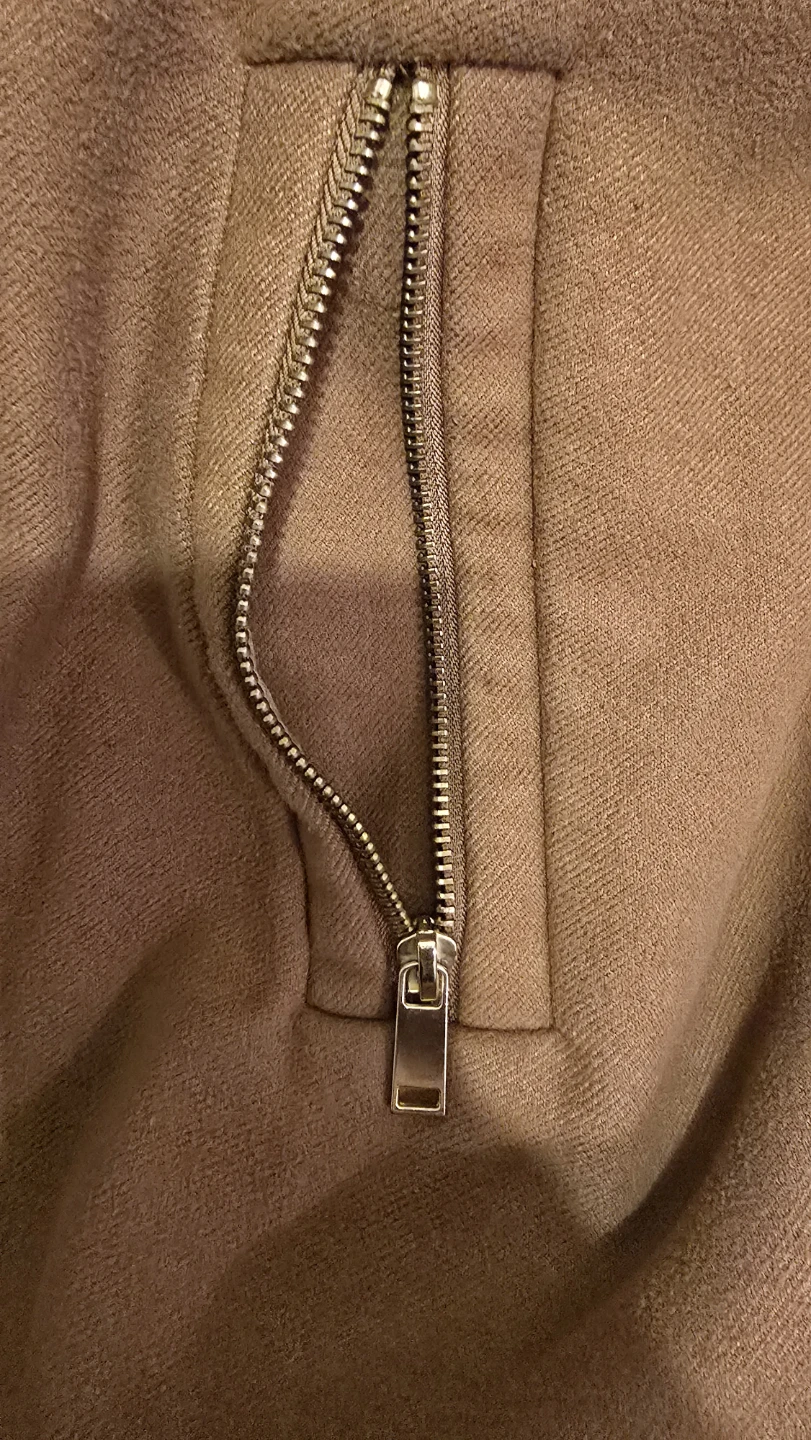 Zara Basic Brown Wool Blend Coat with Hood - photo 4