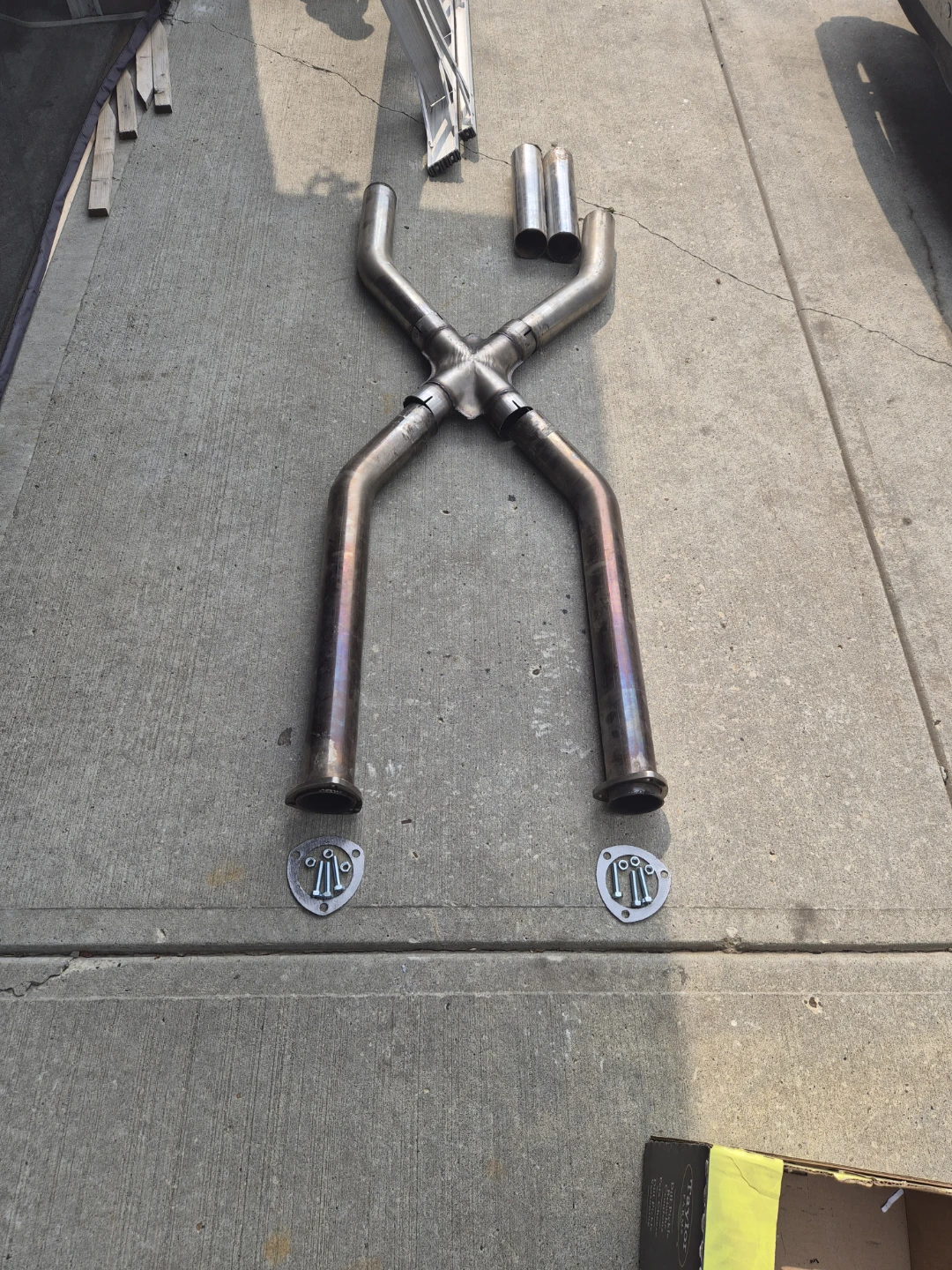 3" Stainless Steel Exhaust wit X-pipe