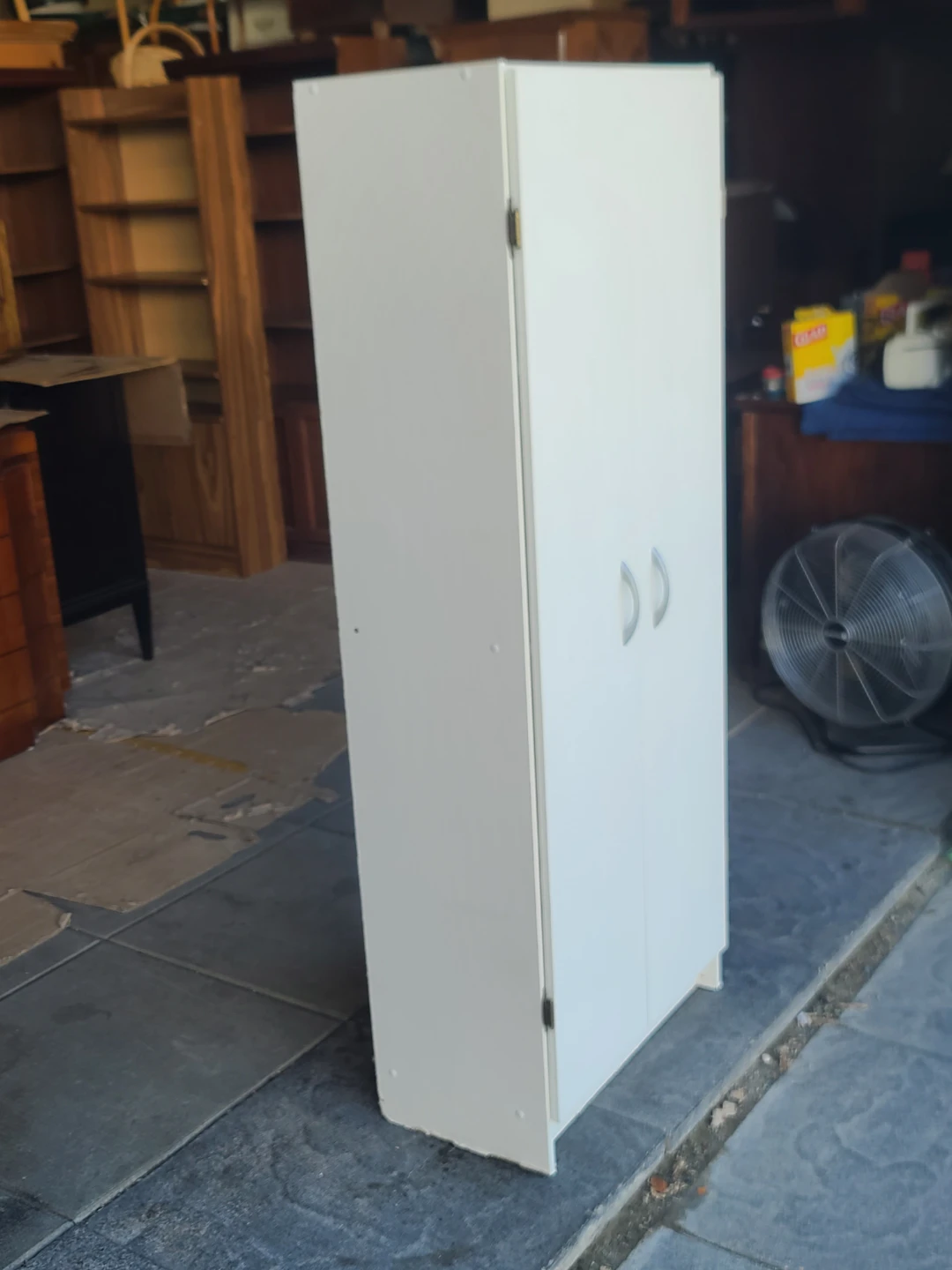 White 2-Door Storage Cabinet - photo 2