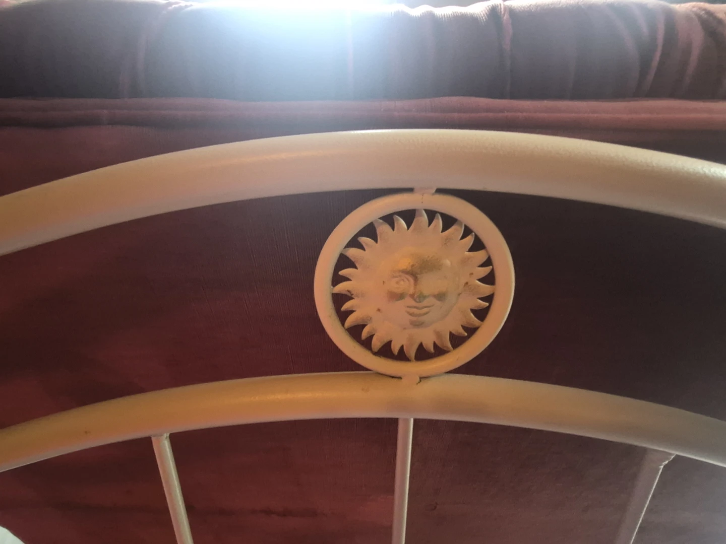 Metal Bed Frame with Sun, Star, and Moon Motifs - photo 4