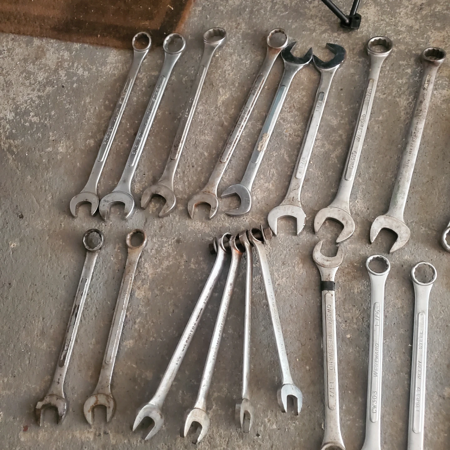 Mixed Set of Wrenches large size  Heavy duty