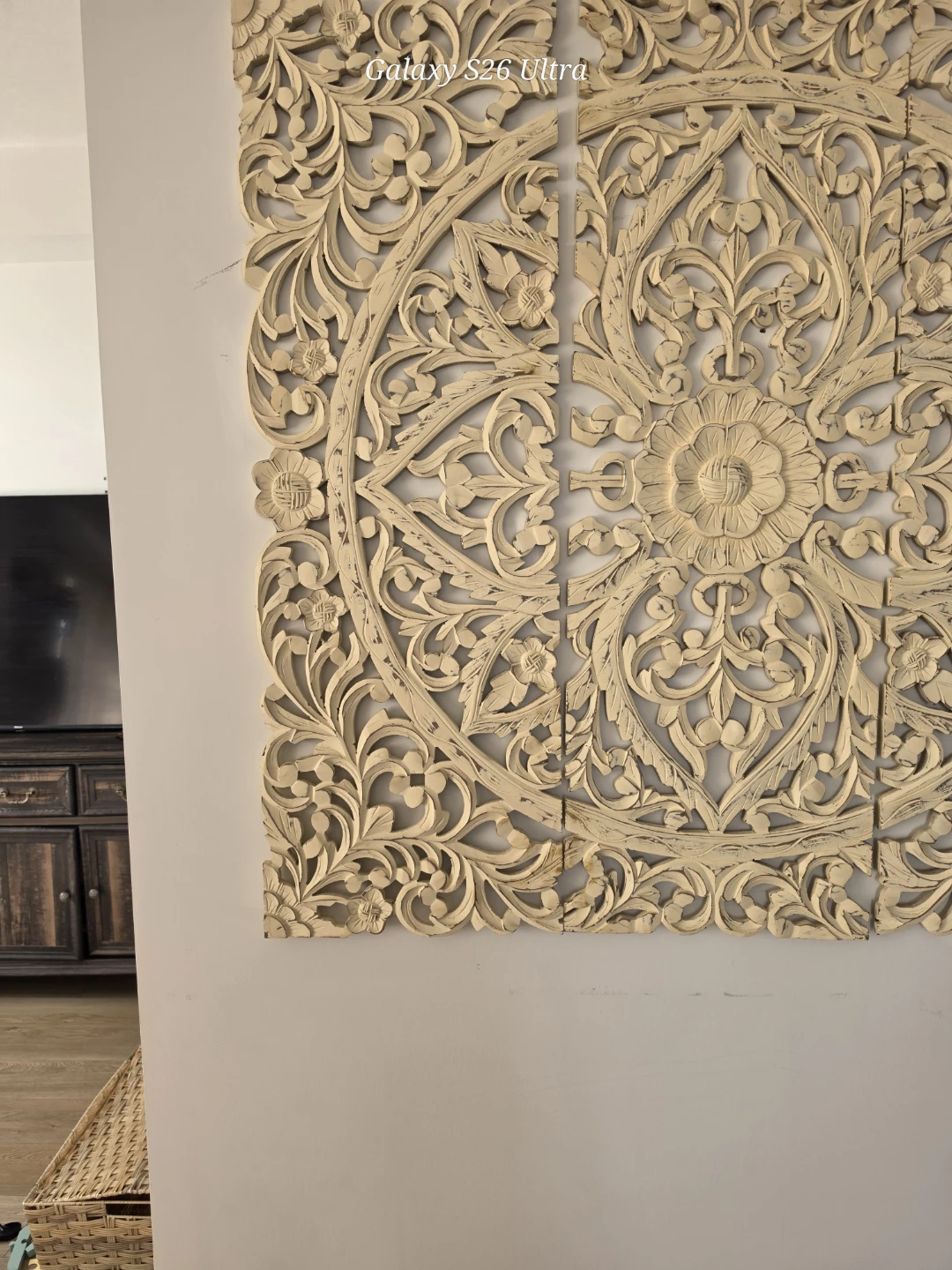 Carved Wood Wall Art Panel - photo 2