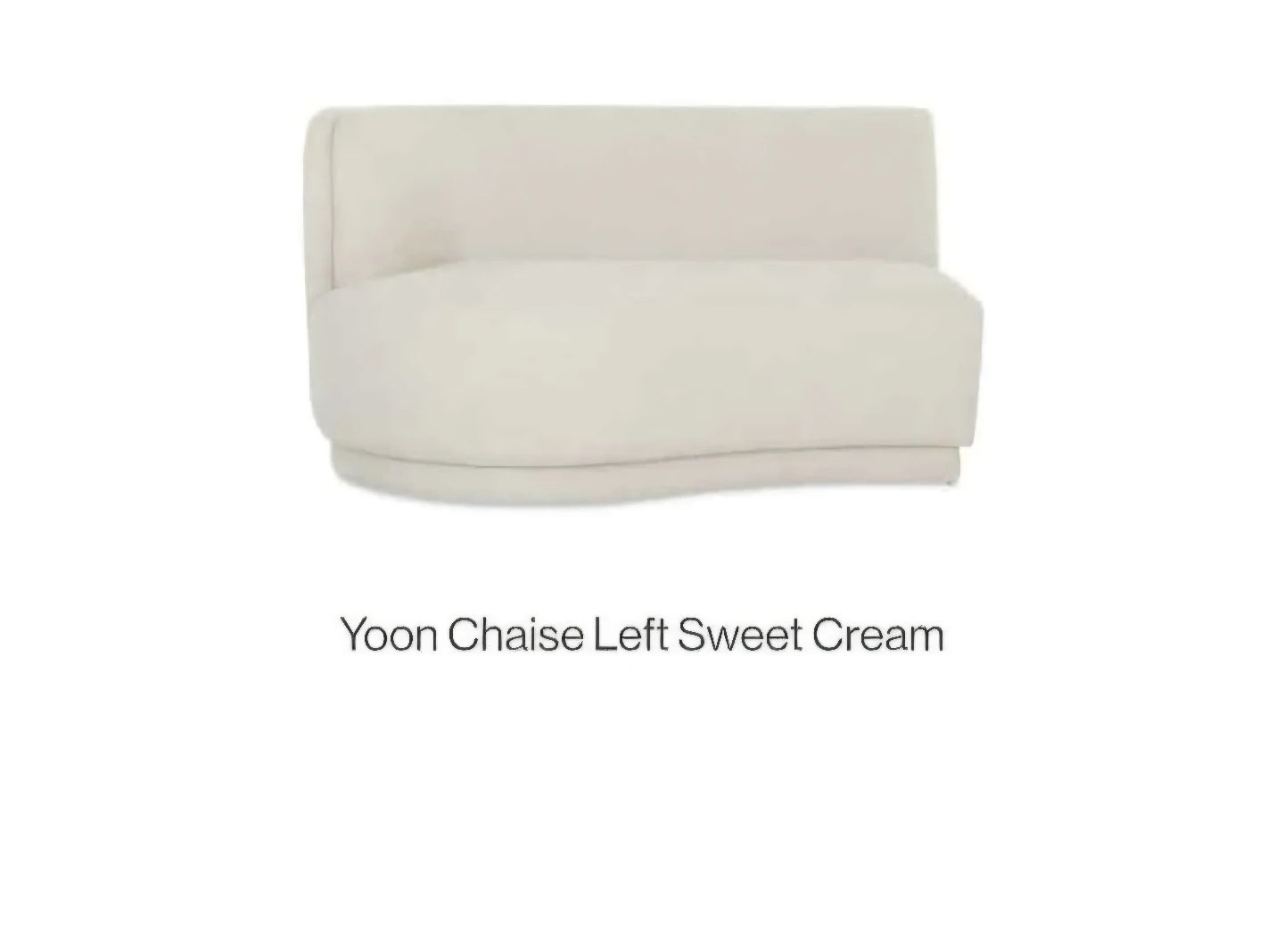 Yoon Chaise Left Sweet Cream