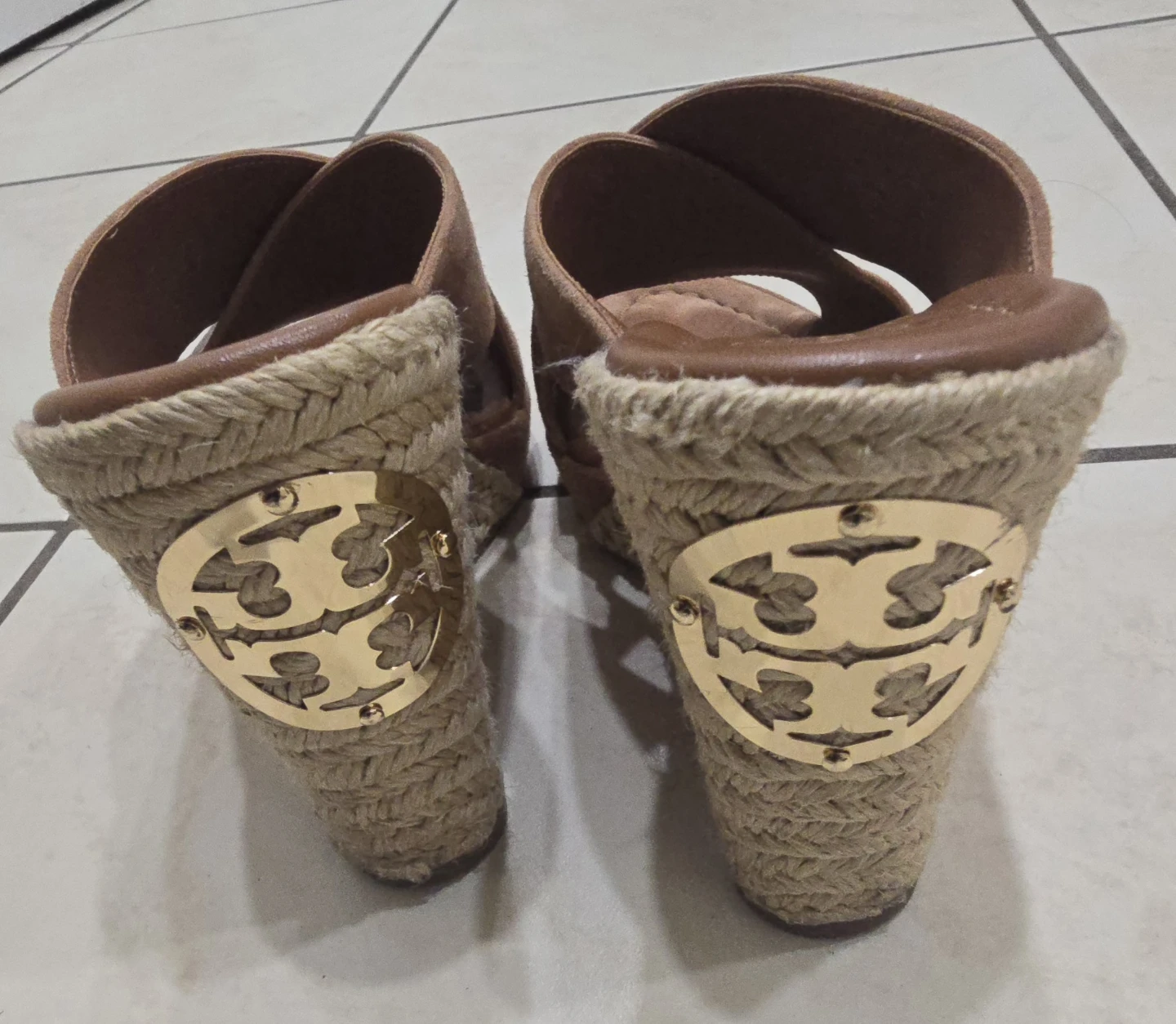 Original Tory Burch Espadrille Wedge Sandals size 5 - photo 2