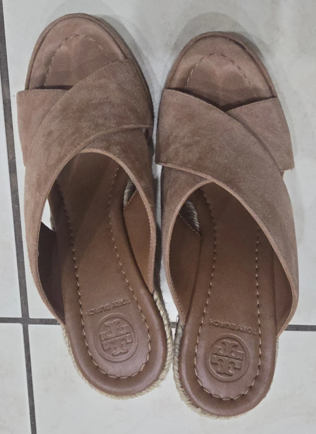 Original Tory Burch Espadrille Wedge Sandals size 5 - photo 5