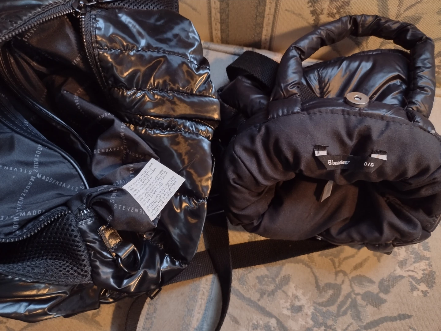 Steve Madden Puffer Tote Bag & Mini Bag Set