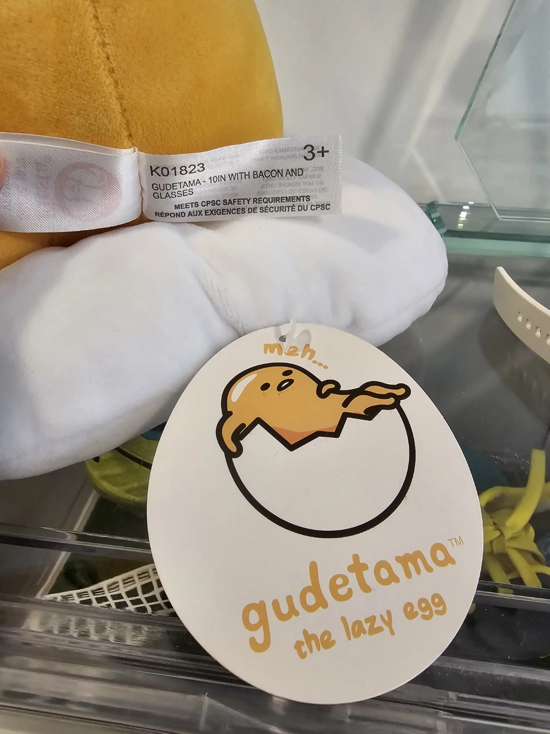 Sanrio Gudetama Plush Toy - 10" with Bacon and Egg - photo 3