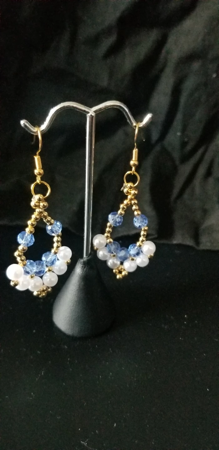 Beaded Hoop Earrings - photo 2