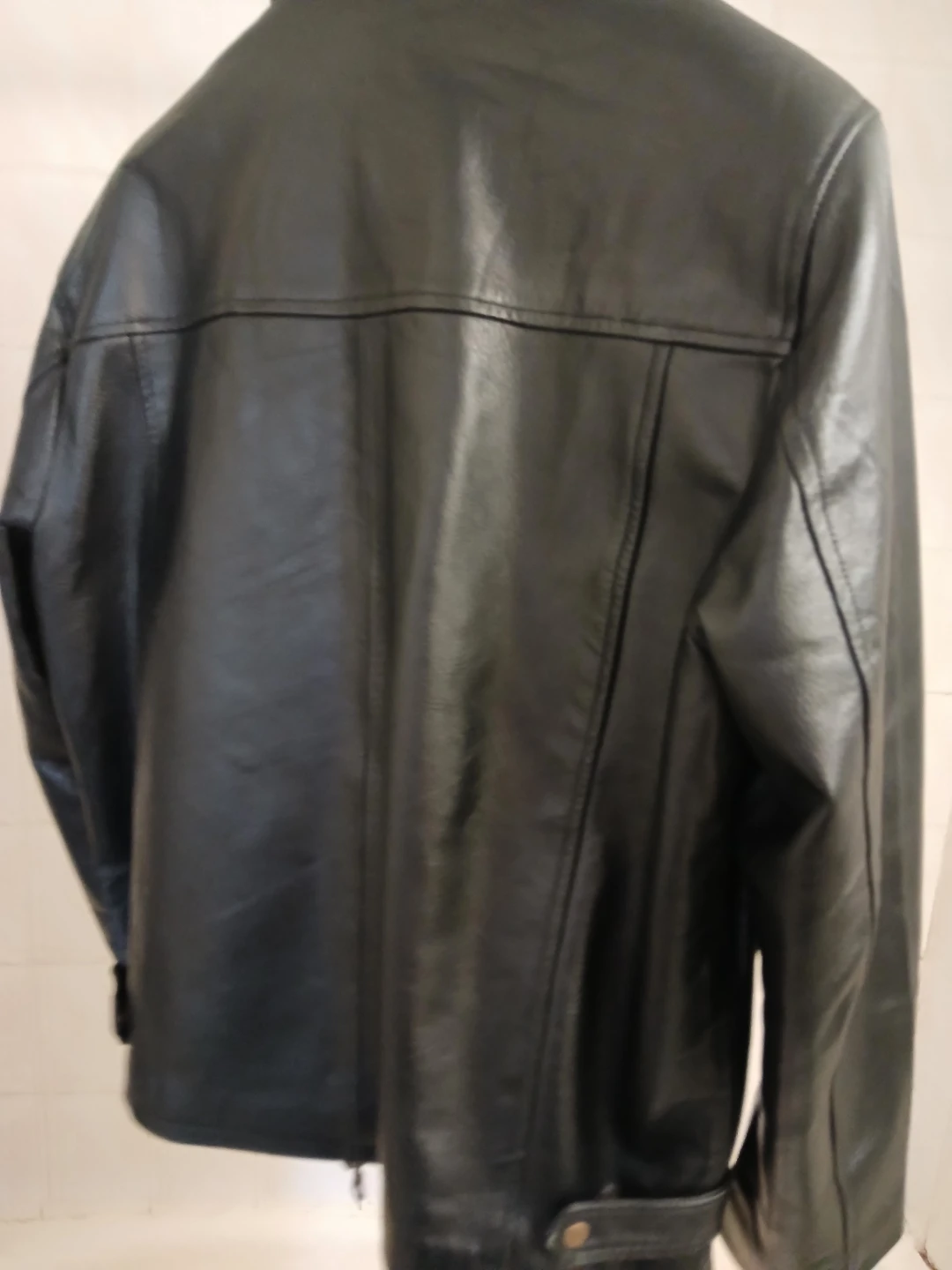 Philip Russel men's genuine leather motorbiker style jacket XL - photo 5