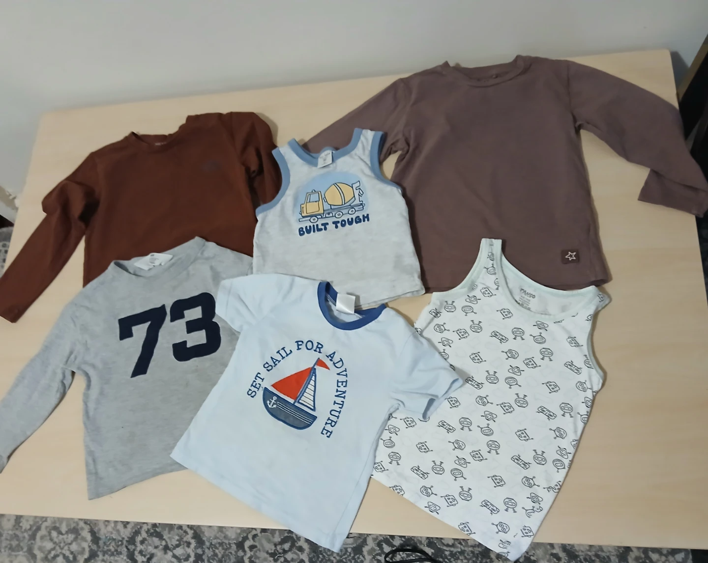 Kids Long Sleeve Shirts and Tank Tops Bundle