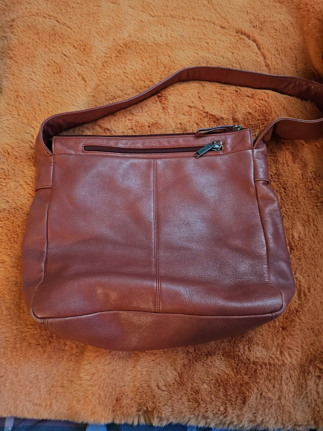 Roots Leather Shoulder Bag